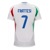 Camiseta Italia Davide Frattesi #7 Segunda Equipación Replica Eurocopa 2024 mangas cortas